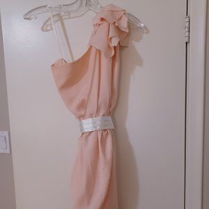 One-shoulder cocktail mini dress